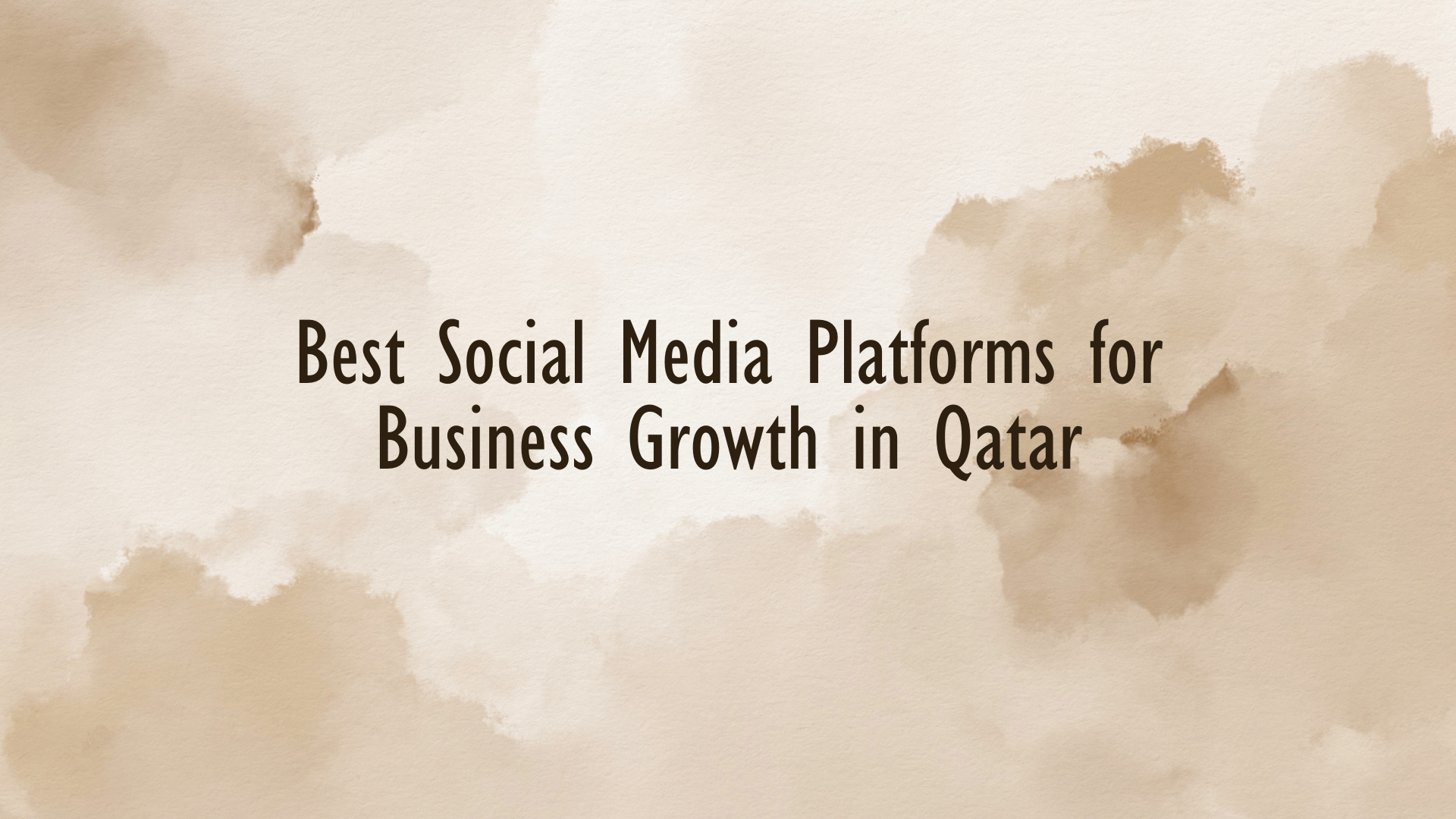Popular social media apps used by businesses for marketing in Qatar