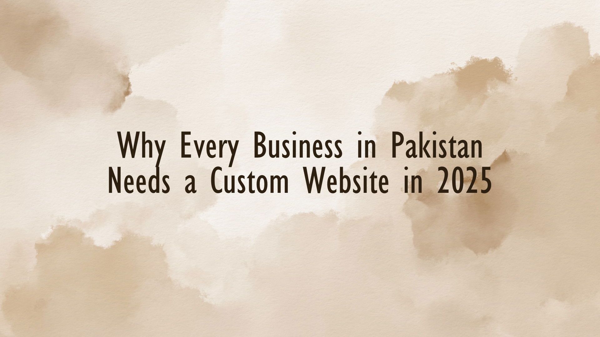 Custom website design for Pakistani businesses with 2025 web trends