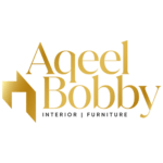 Logo of Aqeel Bobby Furniture & Interior, a luxury furniture and interior design brand working with AM Marketing for branding and digital promotion across Pakistan and Qatar.