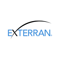 Logo of Exterran, a global oil and gas processing and infrastructure company, featured in AM Marketing’s client portfolio for branding and marketing services.