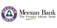 Meezan Bank logo – Pakistan’s leading Islamic bank partnered with AM Marketing for marketing and branding.